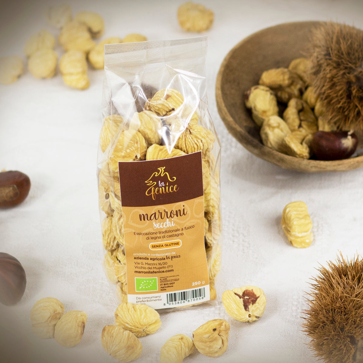 marroni secchi biologici senza glutine