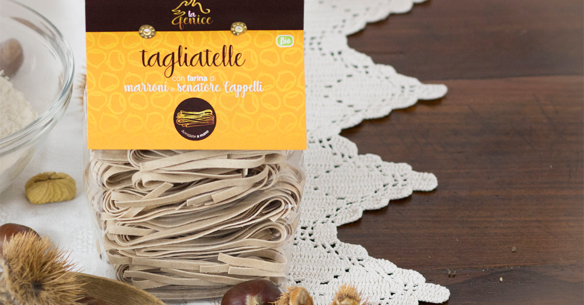 Tagliatelle alla Farina di Castagne e Senatore Cappelli - Pasta Artigianale Biologica