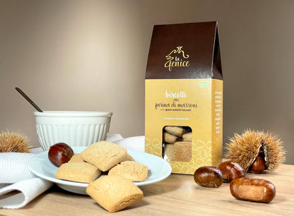 biscotti alla farina di castagne con grani antichi toscani