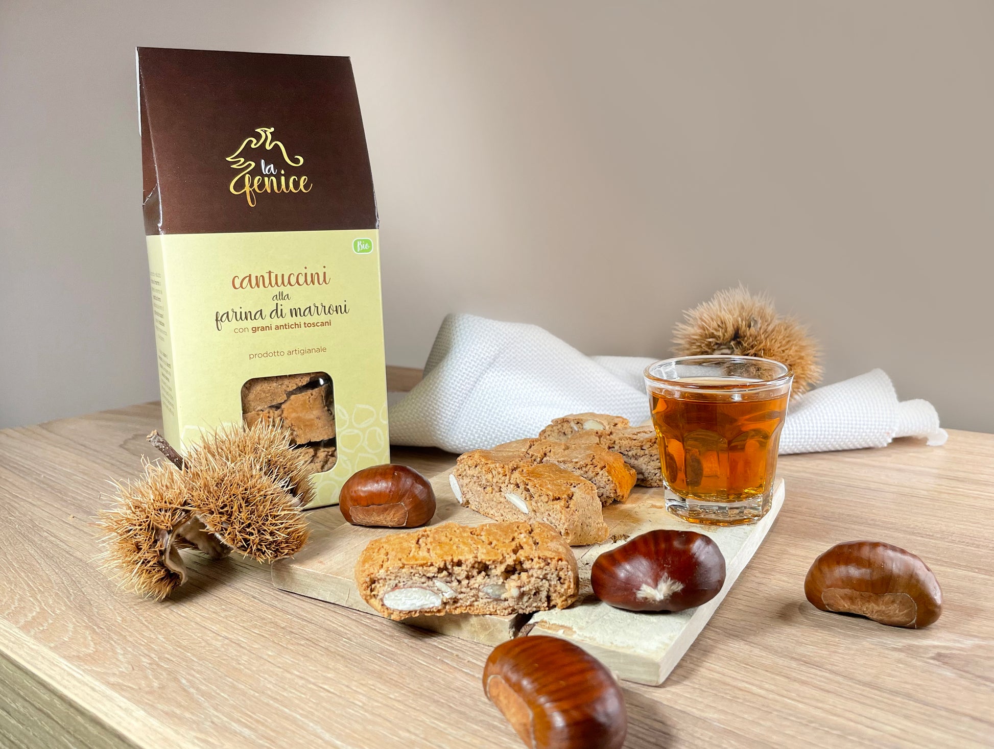 cantuccini alla farina di castagne con grani antichi toscani