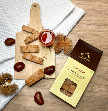 cantuccini alla farina di castagne con grani antichi toscani