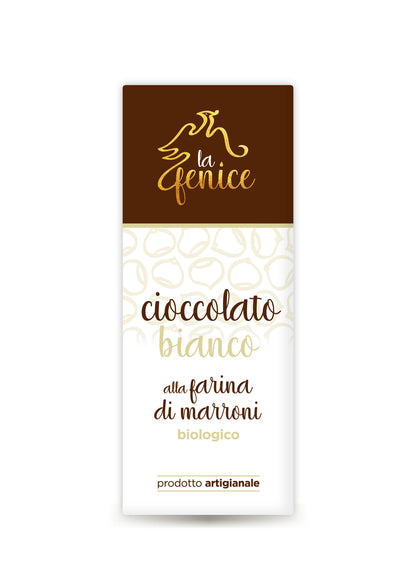 Cioccolato bianco alla farina di castagne biologico